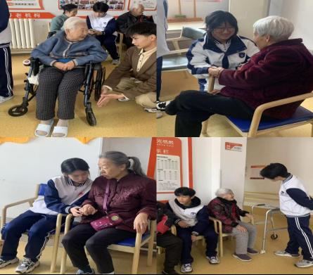 【经济快讯】一场春日里的“忘年交”——青岛经济职业学校“琢玉知行”志愿团2025级1班志愿队走进阳光恬然长者之家